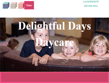 Tablet Screenshot of delightfuldaysdaycare.com